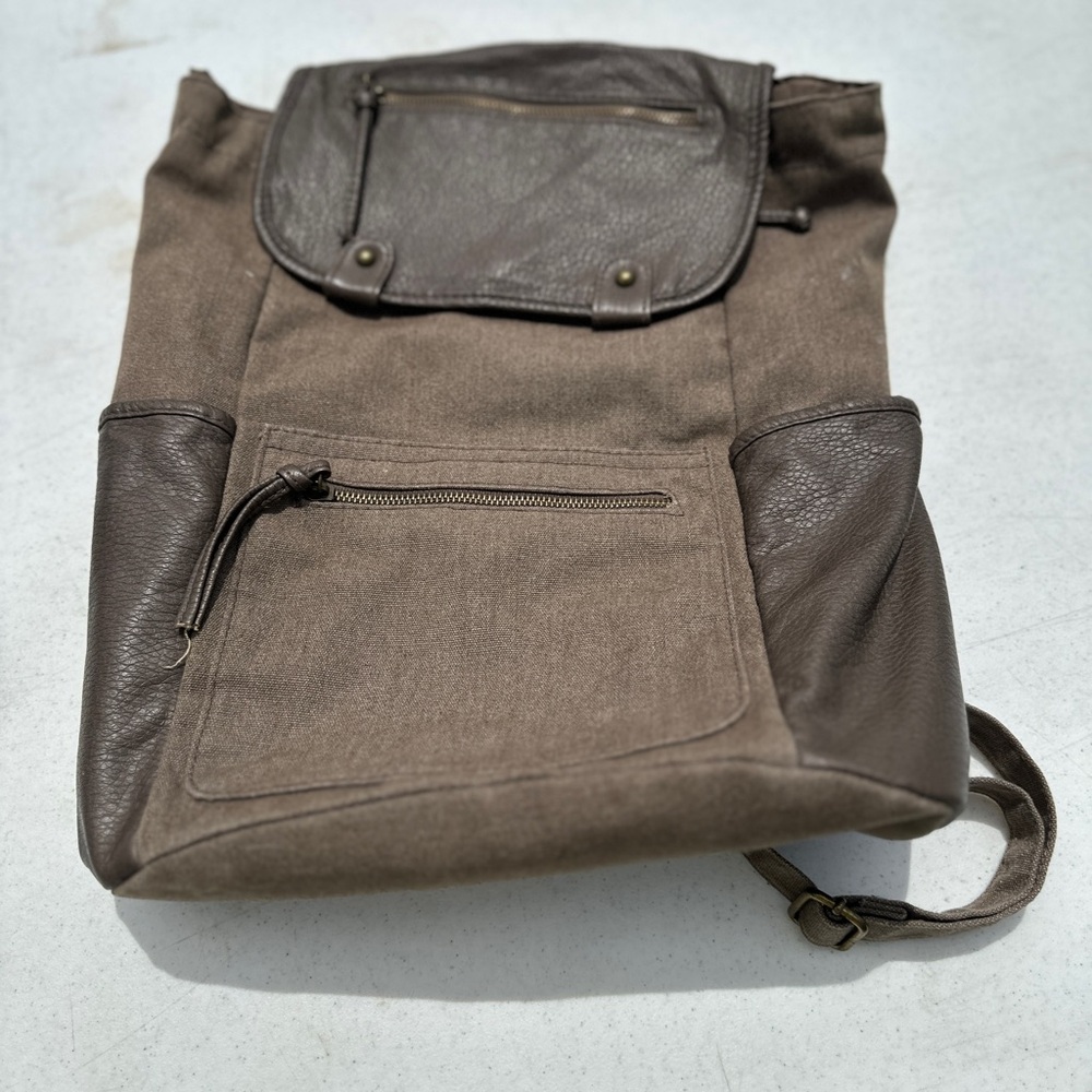 American Eagle Outfitters Brown Canvas Backpack